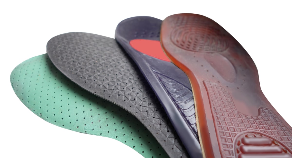 Different orthotic shoe inserts